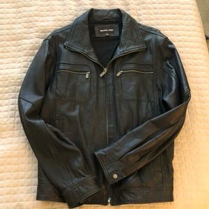 Michael Kors Men’s Genuine Leather Jacket